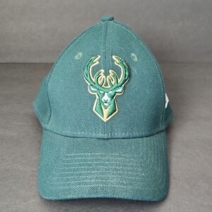 NBA Bucks New Era Dark Green 39THIRTY Cap